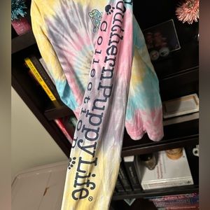 Dreamsicle tie dye shirt